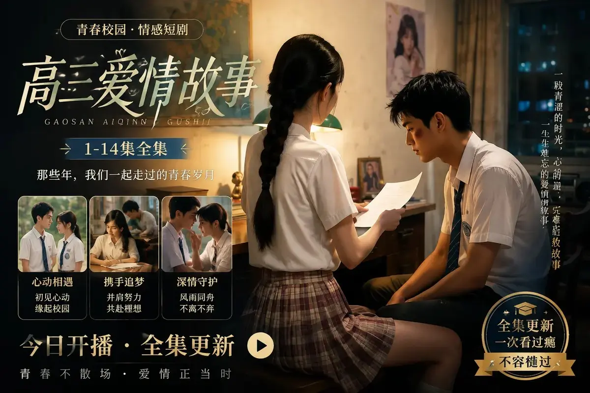 黄果魔改AI短剧《高三爱情故事》全集高清未删减在线观看-蓝光修复中字版-百度阿里云盘资源直链-全程高能无尿点